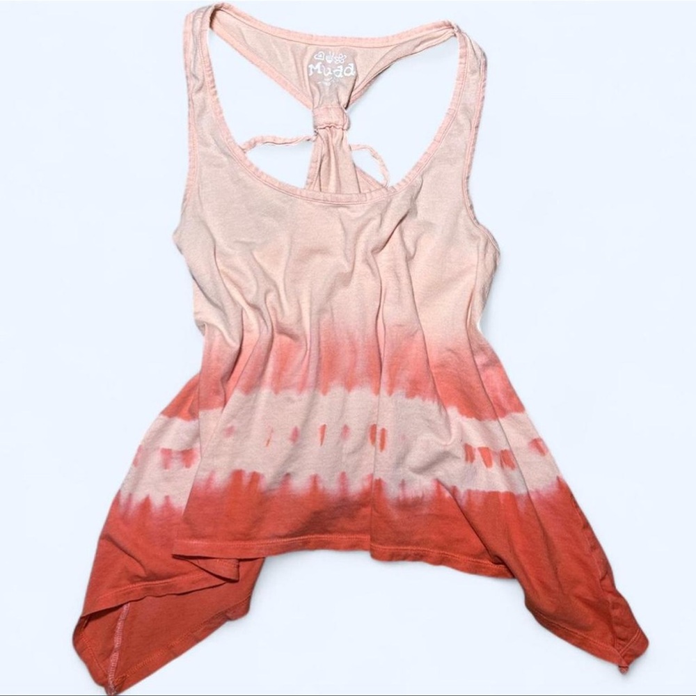 Y2K Pink and Coral Racerback Tank